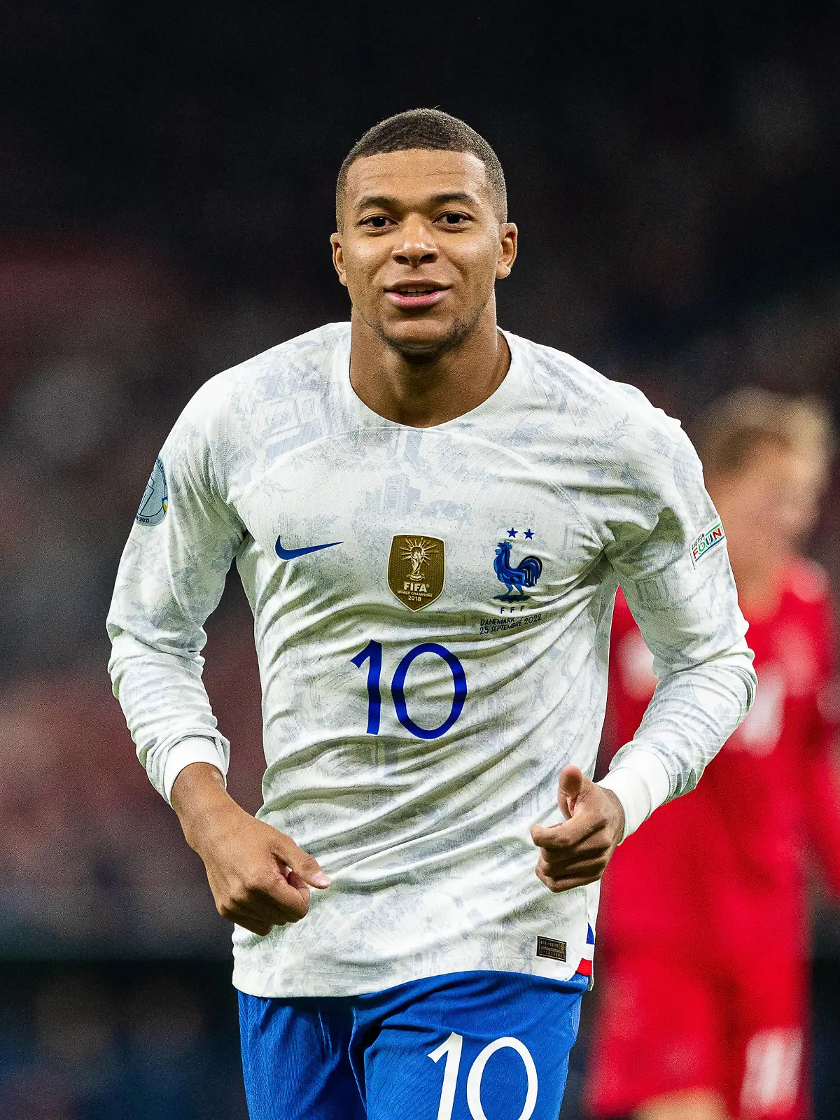 Denmark v France, UEFA Nations League, Copenhagen, Denmark Copenhagen, Denmark. 25th, September 2022. Kylian Mbappe 10 of France seen during the UEFA Nations League match between Denmark and France at Parken in Copenhagen. Copenhagen Denmark PUBLICATIONxNOTxINxDENxNORxFIN Copyright: xGonzalesxPhoto/DejanxObretkovicx 