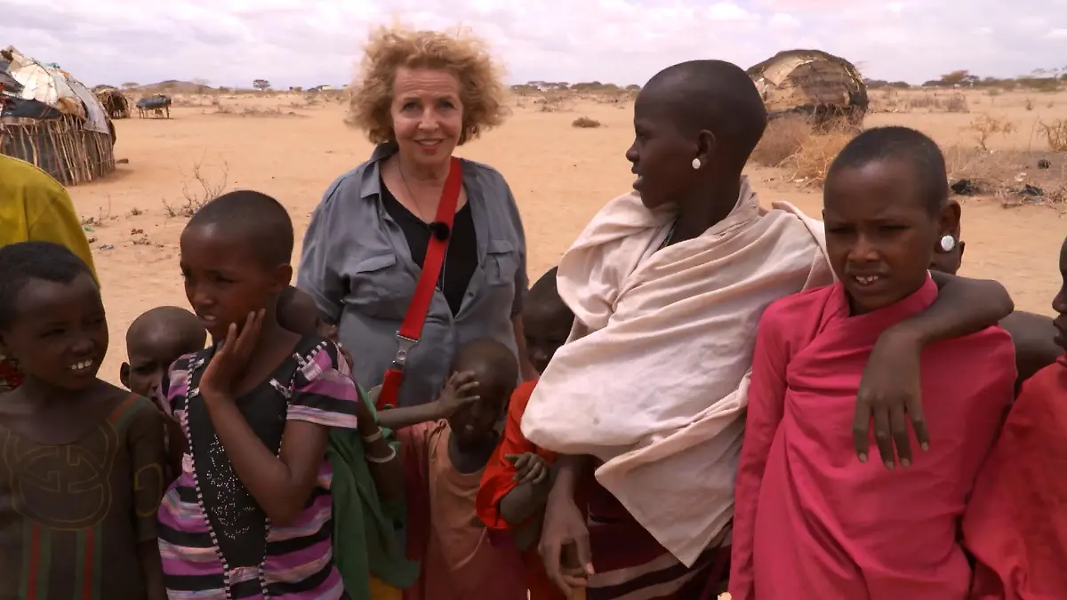 Michaela May unterstützt die Welthungerhilfe in Kenia Kampf gegen Unterernährung