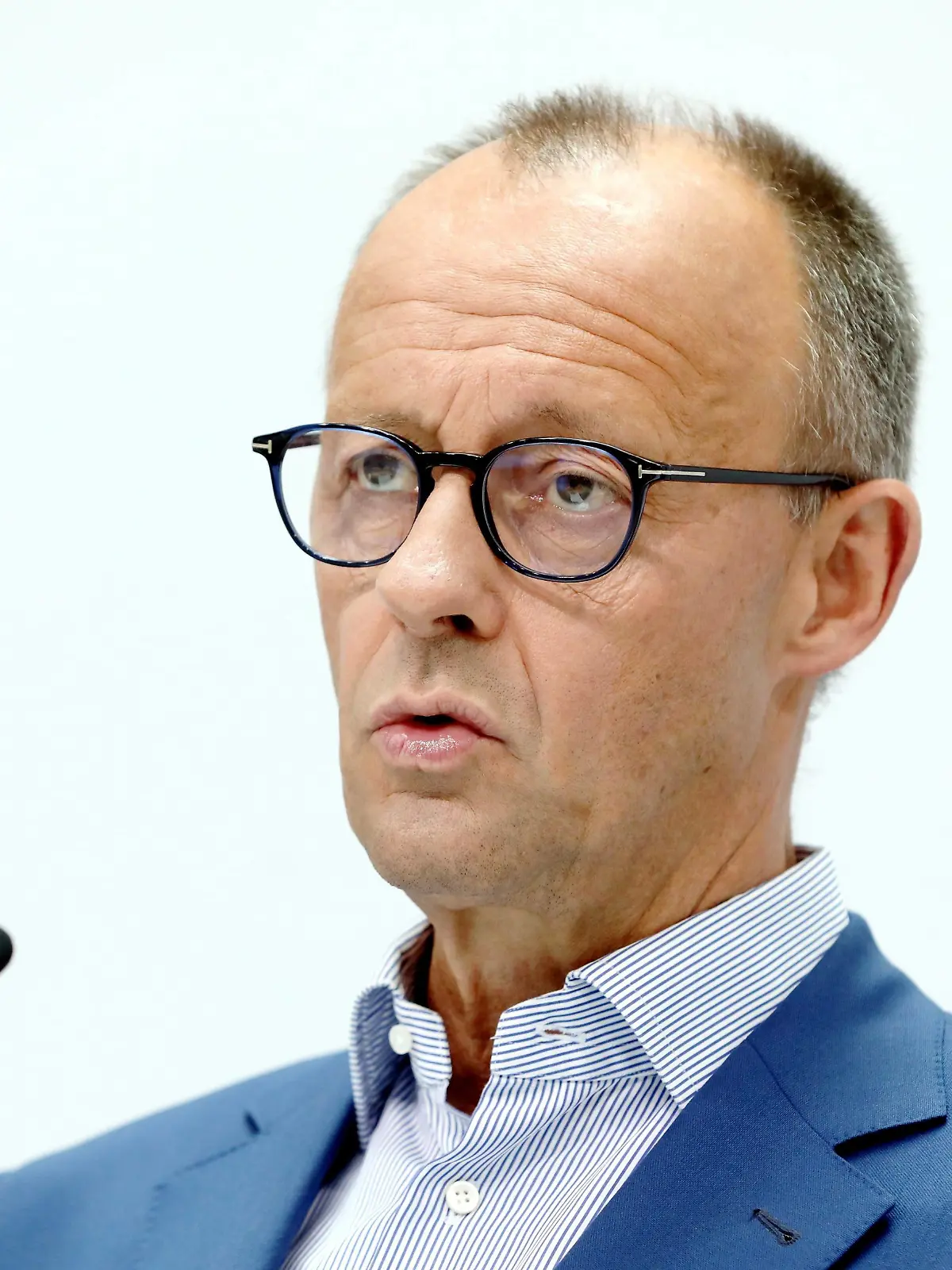 Berlin, Deutschland, 12.07.2023: CDU-Chef Friedrich Merz bei Vorstellung von neuem Generalsekretär nach den Sitzungen von Parteivorstand und Präsidium auf einer Pressekonferenz im Konrad-Adenauer-Haus *** Berlin, Germany, 12 07 2023 CDU leader Friedrich Merz introducing new secretary general after party executive and presidium meetings at a press conference at Konrad Adenauer Haus Copyright: xdtsxNachrichtenagenturx dts_20548