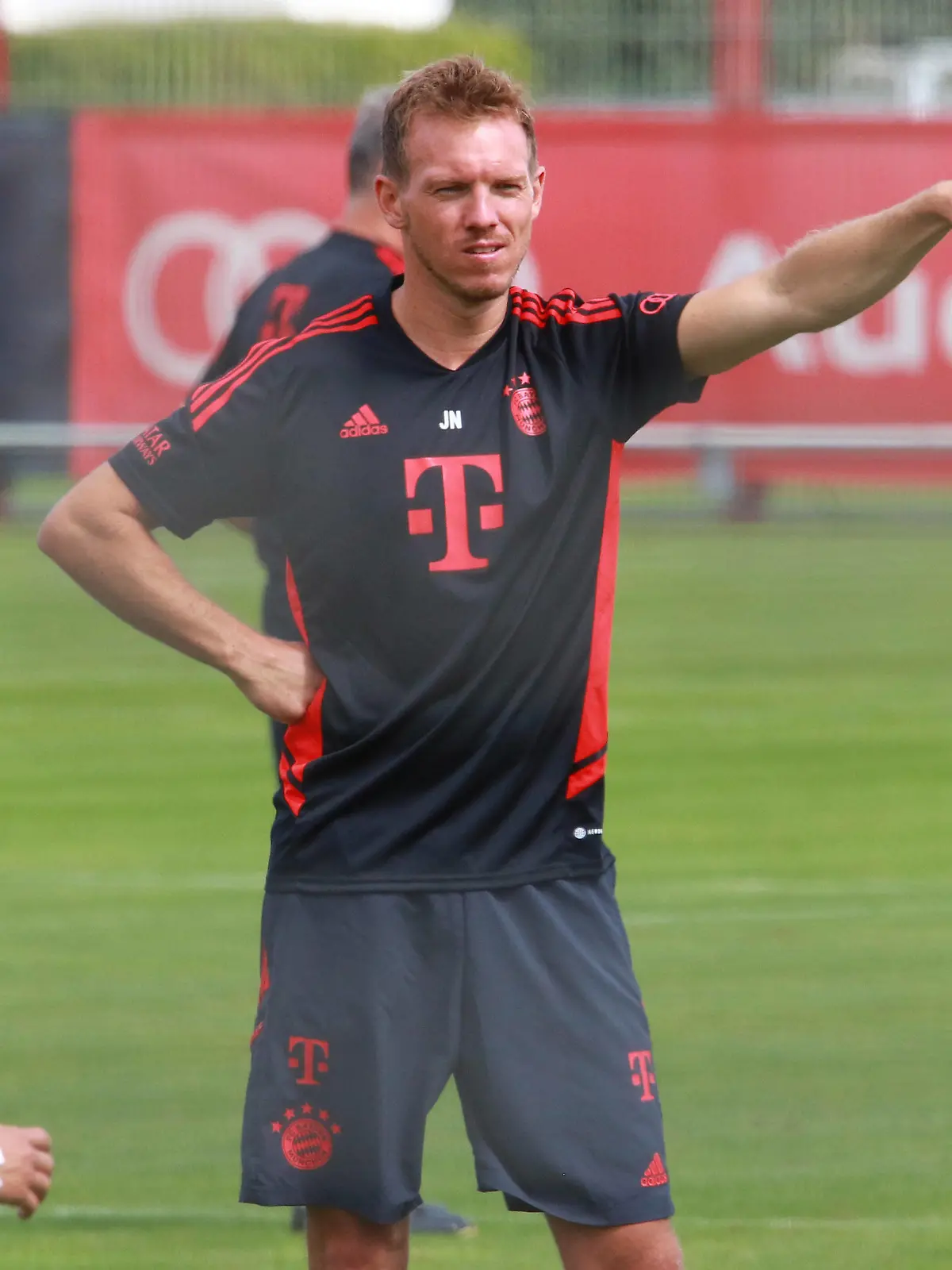  Trainer Julian Nagelsmann, Portraet, Portrait, Fussball / 1. Bundesliga / FC Bayern Muenchen / Training an der Saebenerstrasse am 12.07.2022 / FOTO: Mladen Lackovic / LakoPress Mitglied im Verband deutscher Sportjournalisten VDS *** Coach Julian Nagelsmann, Portraet, Portrait, Football 1 Bundesliga FC Bayern Muenchen Training at Saebenerstrasse on 12 07 2022 PHOTO Mladen Lackovic LakoPress Member of the Association of German Sports Journalists VDS