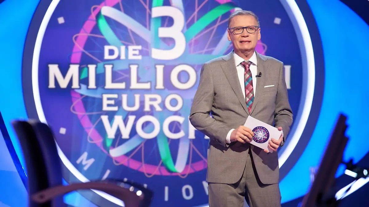 Moderator Günther Jauch
Die Verwendung des sendungsbezogenen Materials ist nur mit dem Hinweis und Verlinkung auf RTL+ gestattet.