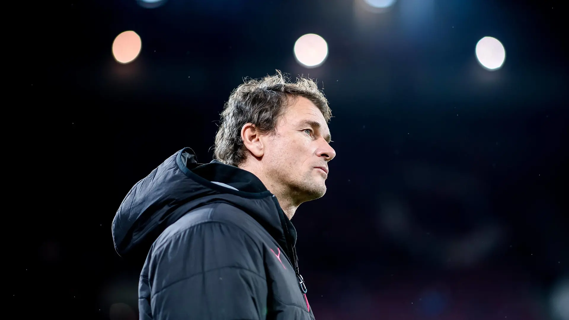 23. November 2017: Koeln, Rheinenergiestadion: Fussball UEFA Europa League: 1. FC Koeln - FC Arsenal London: Arsenals Teambetreuer Jens Lehmann. *** 23 November 2017 Koeln Rheinenergiestadion Soccer UEFA Europa League 1 FC Koeln FC Arsenal London Arsenals team manager Jens Lehmann