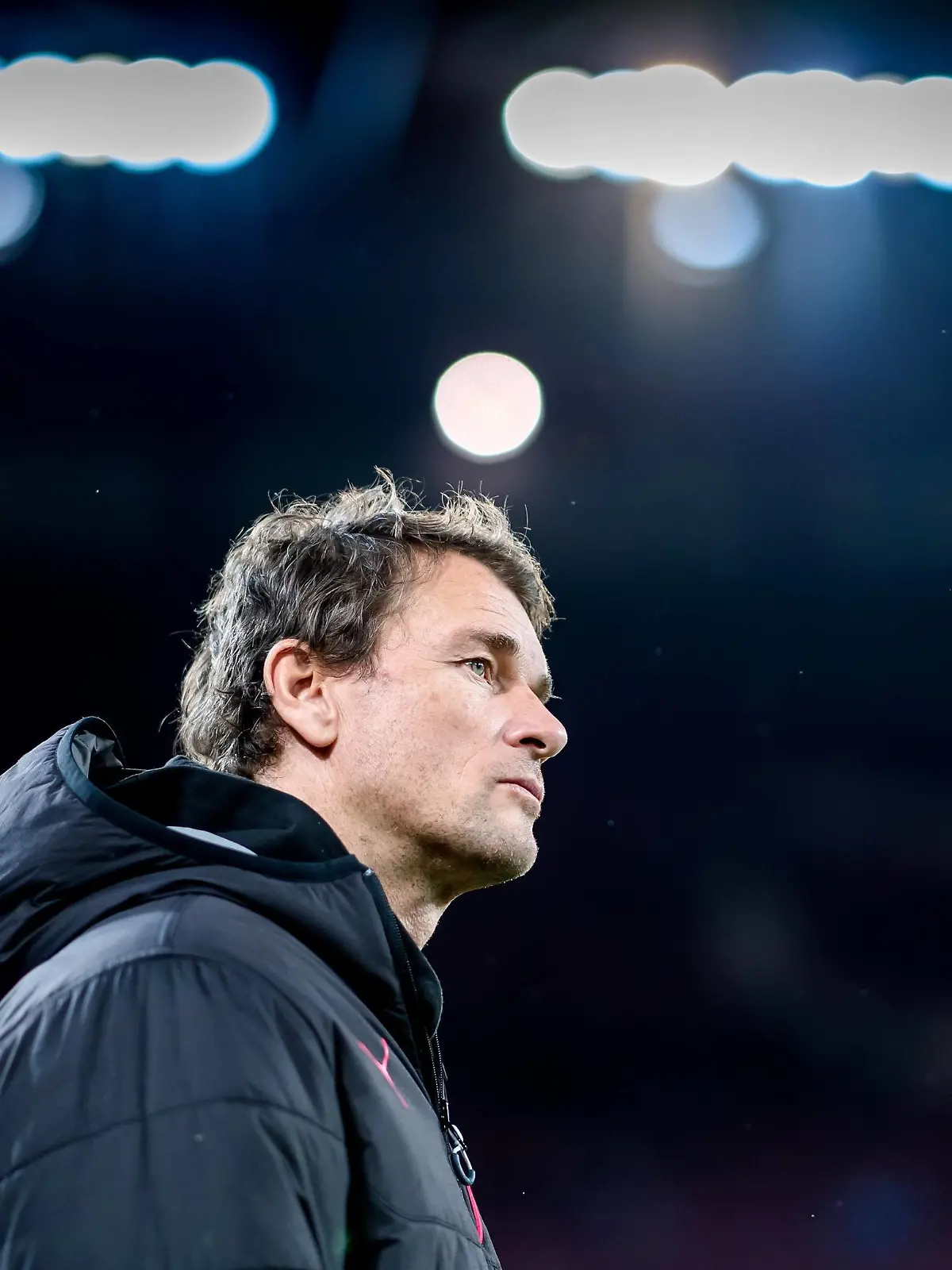  23. November 2017: Koeln, Rheinenergiestadion: Fussball UEFA Europa League: 1. FC Koeln - FC Arsenal London: Arsenals Teambetreuer Jens Lehmann. *** 23 November 2017 Koeln Rheinenergiestadion Soccer UEFA Europa League 1 FC Koeln FC Arsenal London Arsenals team manager Jens Lehmann
