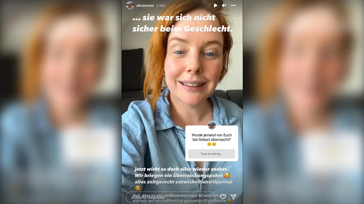 GZSZ-Star Olivia Marei gibt auf ihrem Instagram-Kanal ein Schwangerschaftsupdate.