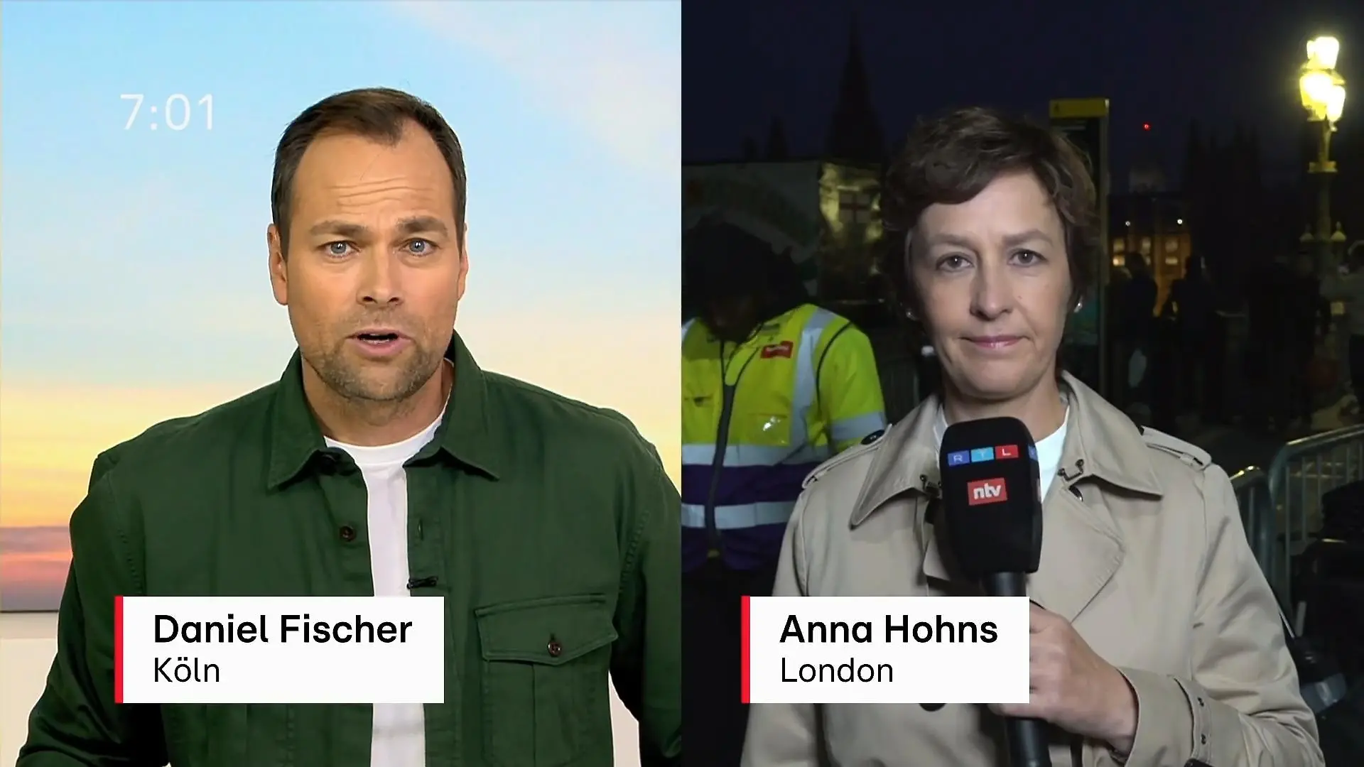 Stundenlanges Schlangestehen für Queen-Abschied RTL-Reporterin live aus London