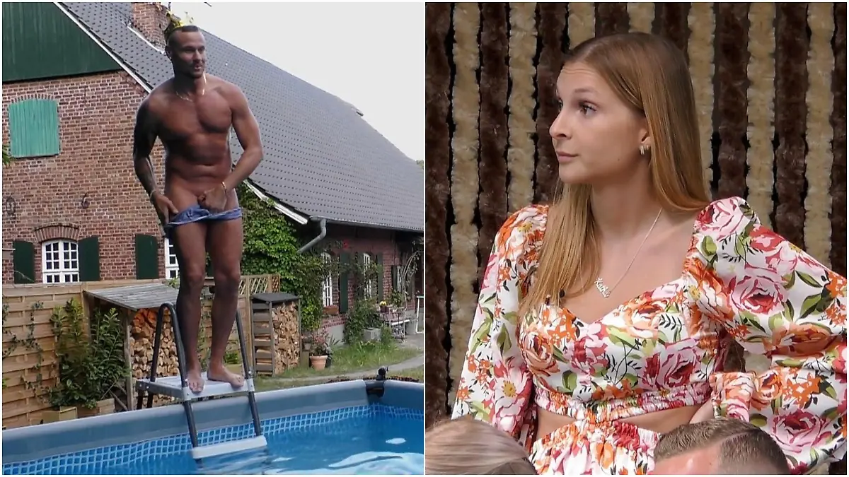 Sommerhaus-Pool-Party endet im XXL-Drama Eric Sindermann splitterfasernackt