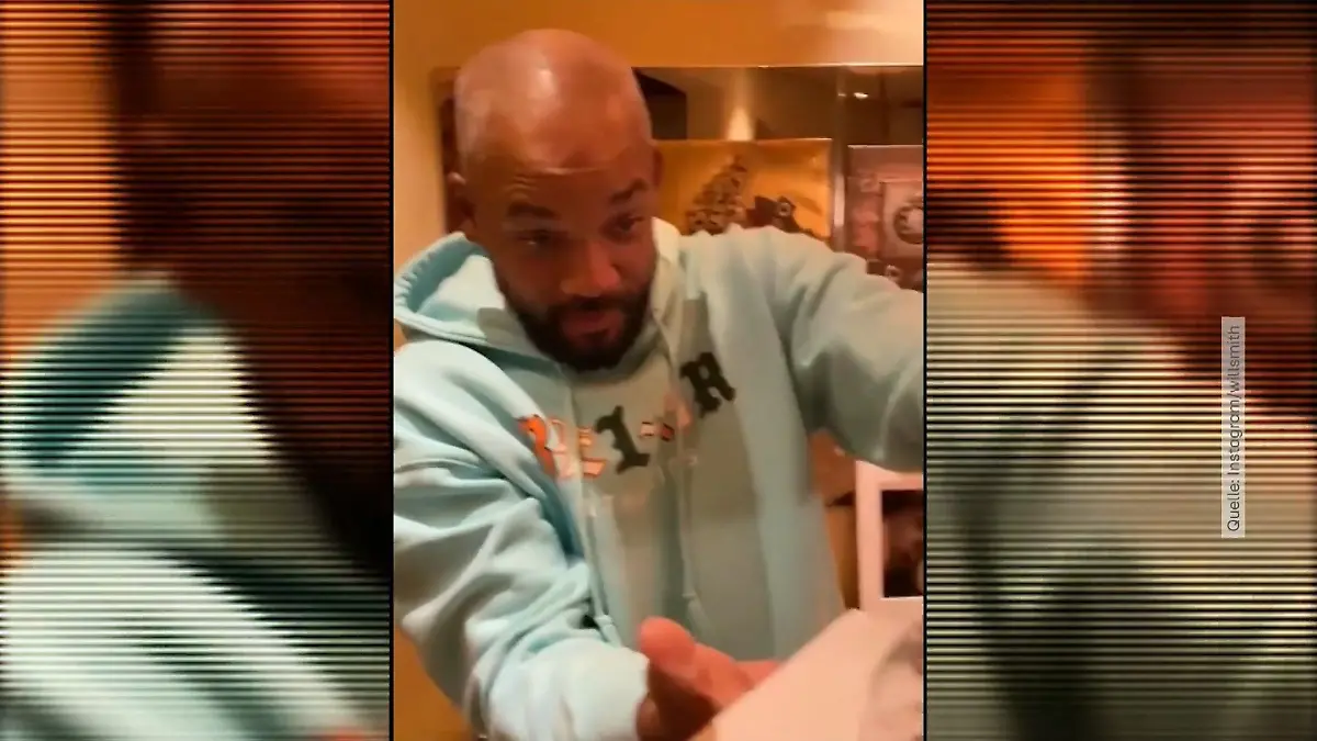 Will Smith bekommt es mit der Angst zu tun Tierischer Besucher