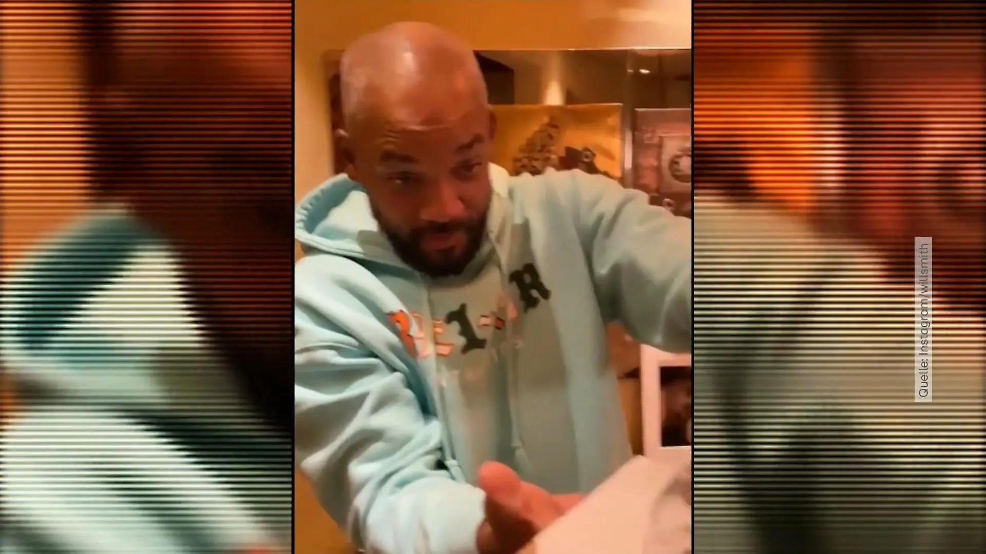 Will Smith bekommt es mit der Angst zu tun Tierischer Besucher
