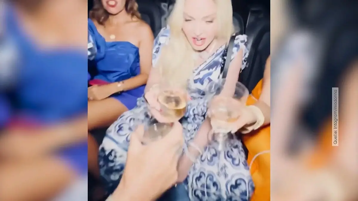 Madonna feiert wilde Party - Zungenspiele inklusive So kennt man sie!