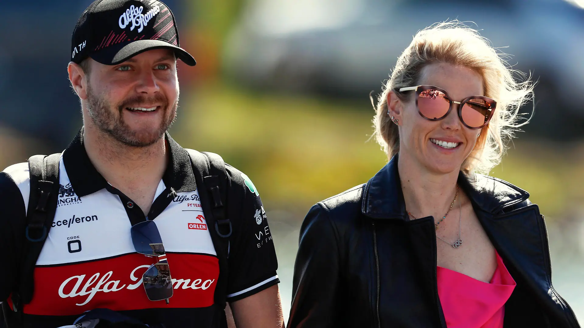 Formula 1 2022: Canadian GP CIRCUIT GILLES-VILLENEUVE, CANADA - JUNE 19: Valtteri Bottas, Alfa Romeo F1 Team, and Tiffany Cromwell during the Canadian GP at Circuit Gilles-Villeneuve on Sunday June 19, 2022 in Montreal, Canada. Photo by Carl Bingham / LAT Images Images PUBLICATIONxINxGERxSUIxAUTxHUNxONLY GP2209_135824_X4I5967