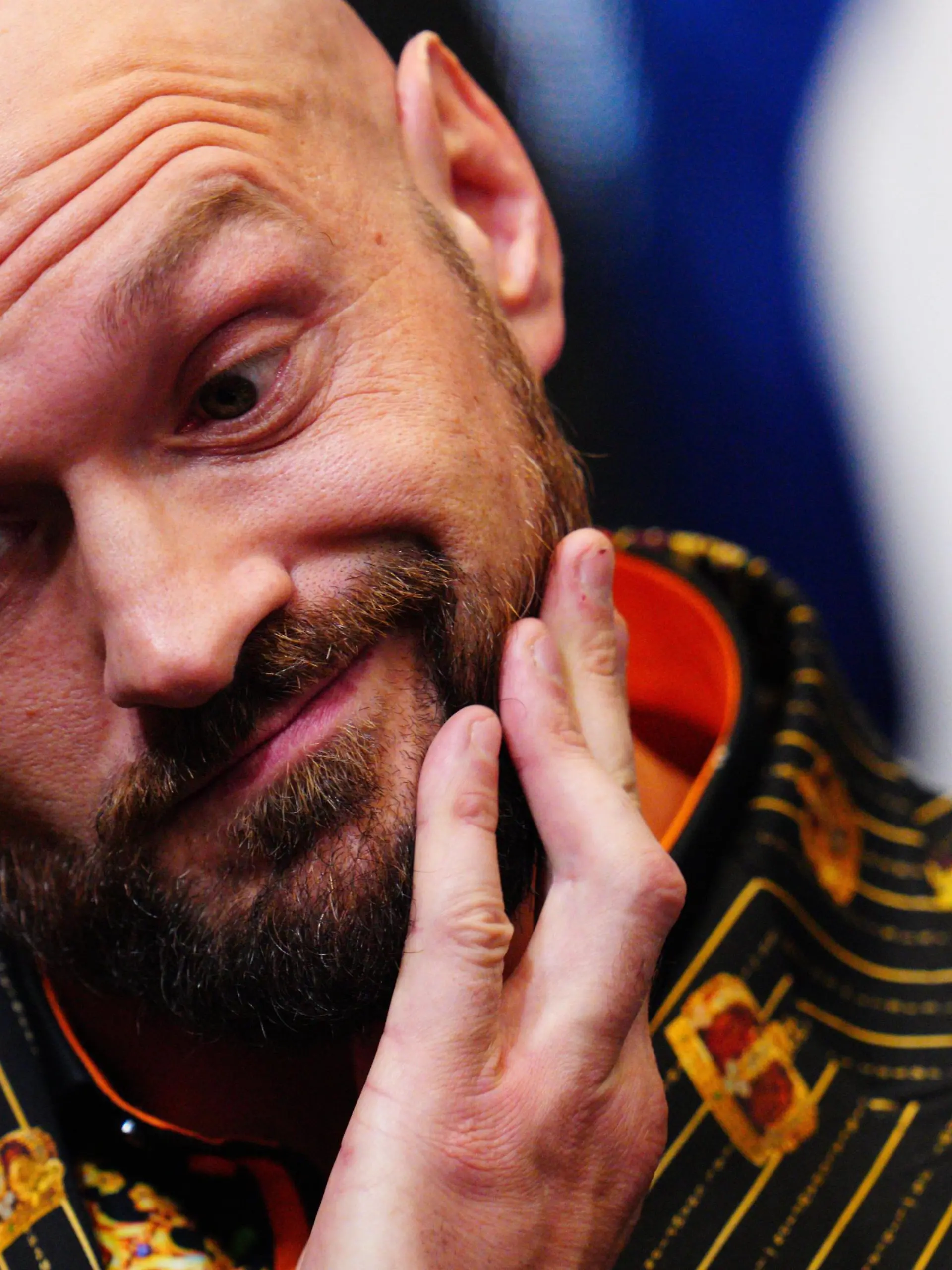  Mandatory Credit: Photo by Javier Garcia/Shutterstock 12901495ai Tyson Fury during his pre-fight press conference, PK, Pressekonferenz Tyson Fury v Dillian Whyte, WBC Heavyweight Championship, Press Conference, Boxing, Wembley Stadium, London, UK - 20 Apr 2022 Tyson Fury v Dillian Whyte, WBC Heavyweight Championship, Press Conference, Boxing, Wembley Stadium, London, UK - 20 Apr 2022 PUBLICATIONxINxGERxSUIxAUTXHUNxGRExMLTxCYPxROMxBULxUAExKSAxONLY Copyright: xJavierxGarcia/Shutterstockx 12901495ai