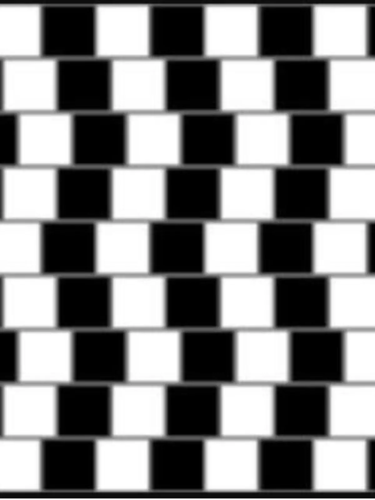 Für unsere Augen fallen die horizontalen Linien optisch ab.