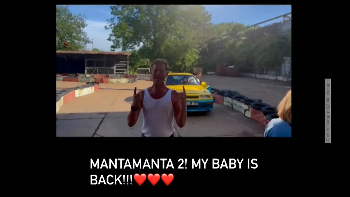 Til Schweiger feiert Wiedersehen mit seinem Manta Dreh zu „Manta, Manta 2"