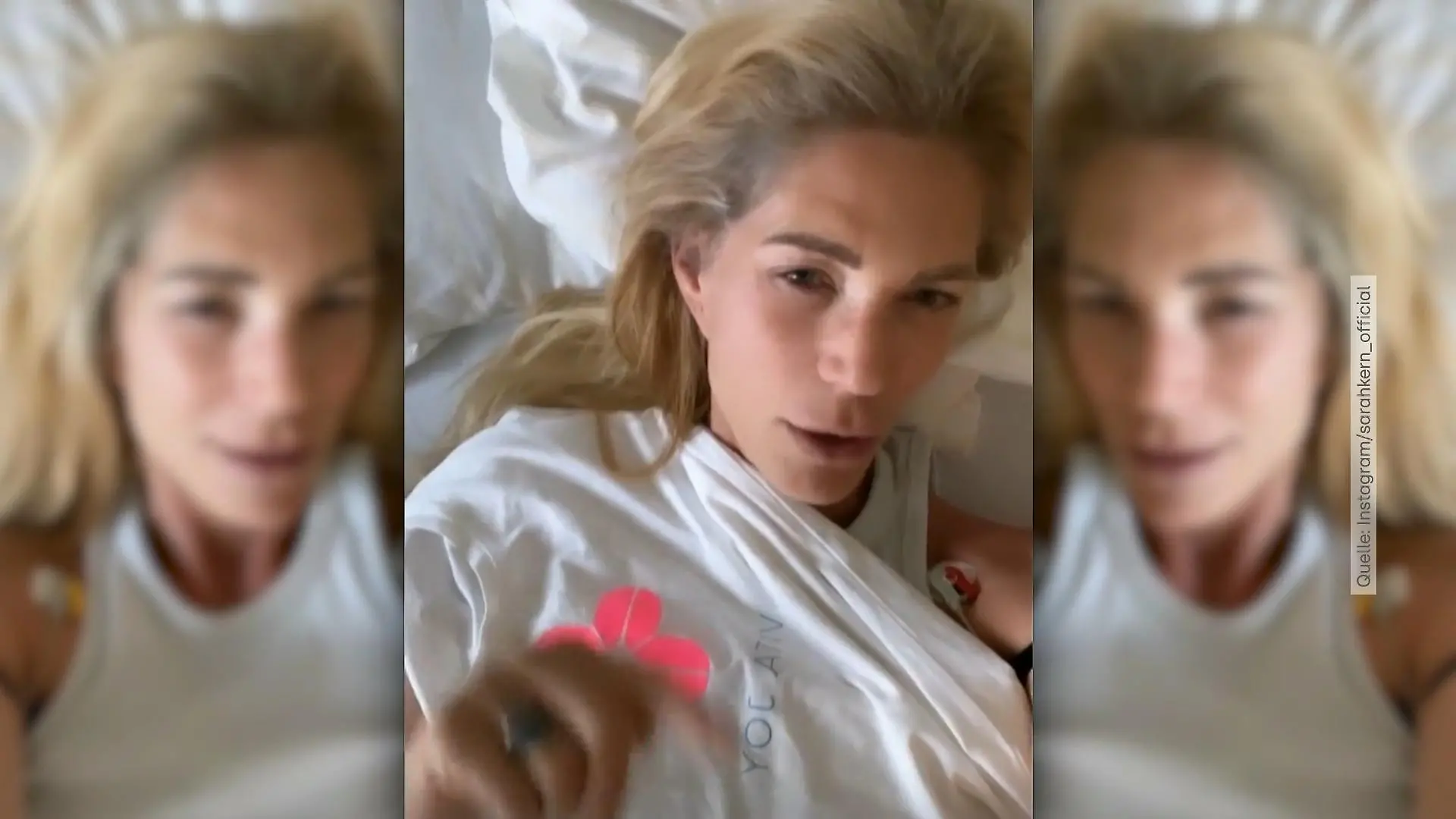 Sarah Kern muss einige Dinge neu lernen Nach Mini-Schlaganfall