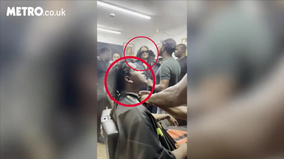 Rihanna und A$AP Rocky im Barber Shop belagert Fans rasten aus