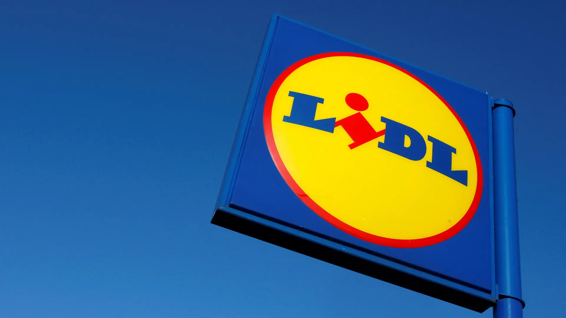 FILE PHOTO: A sign is seen outside a LIDL supermarket in Cricklewood, London, January 21, 2009. REUTERS/Stephen Hird/File Photo