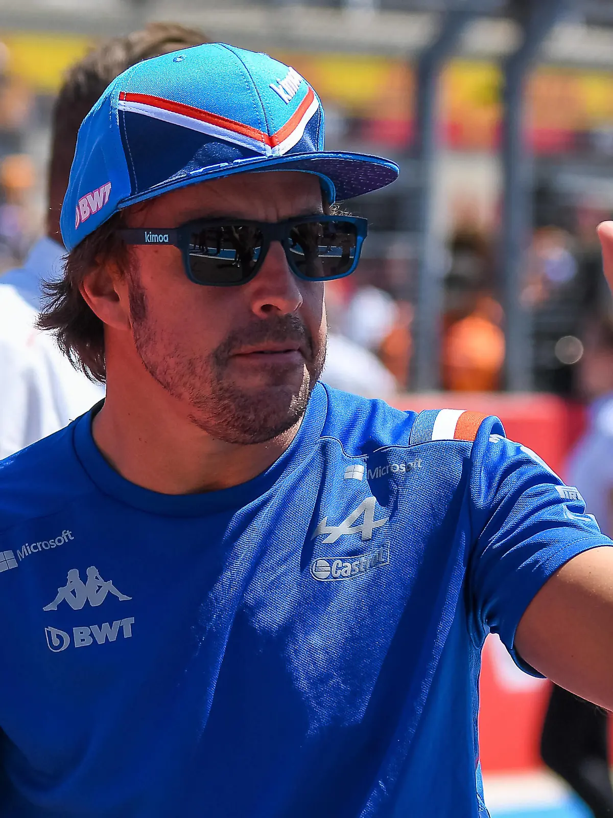  Fernando Alonso BWT Alpine F1 Team 14 bei der Fahrerparade, Grosser Preis von Frankreich 2022, Motorsport, Formel 1, 24.07.2022, Grosser Preis von Frankreich 2022, Motorsport, Formel 1, 24.07.2022 Le Castellet *** Fernando Alonso BWT Alpine F1 Team 14 at the drivers parade, French Grand Prix 2022, Motorsport, Formula 1, 24 07 2022, French Grand Prix 2022, Motorsport, Formula 1, 24 07 2022 Le Castellet Copyright: xEibner-Pressefotox EP_FSU