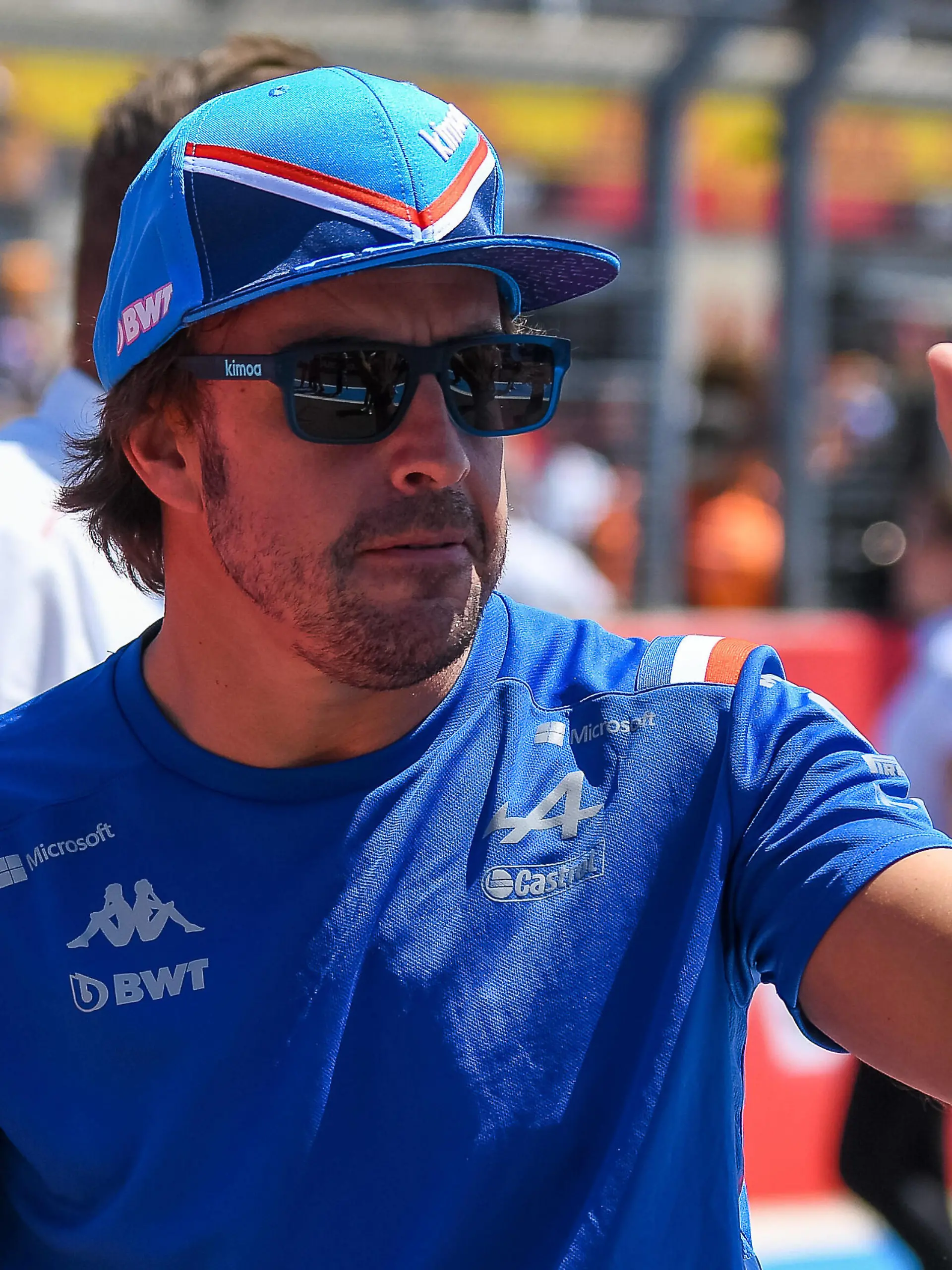  Fernando Alonso BWT Alpine F1 Team 14 bei der Fahrerparade, Grosser Preis von Frankreich 2022, Motorsport, Formel 1, 24.07.2022, Grosser Preis von Frankreich 2022, Motorsport, Formel 1, 24.07.2022 Le Castellet *** Fernando Alonso BWT Alpine F1 Team 14 at the drivers parade, French Grand Prix 2022, Motorsport, Formula 1, 24 07 2022, French Grand Prix 2022, Motorsport, Formula 1, 24 07 2022 Le Castellet Copyright: xEibner-Pressefotox EP_FSU