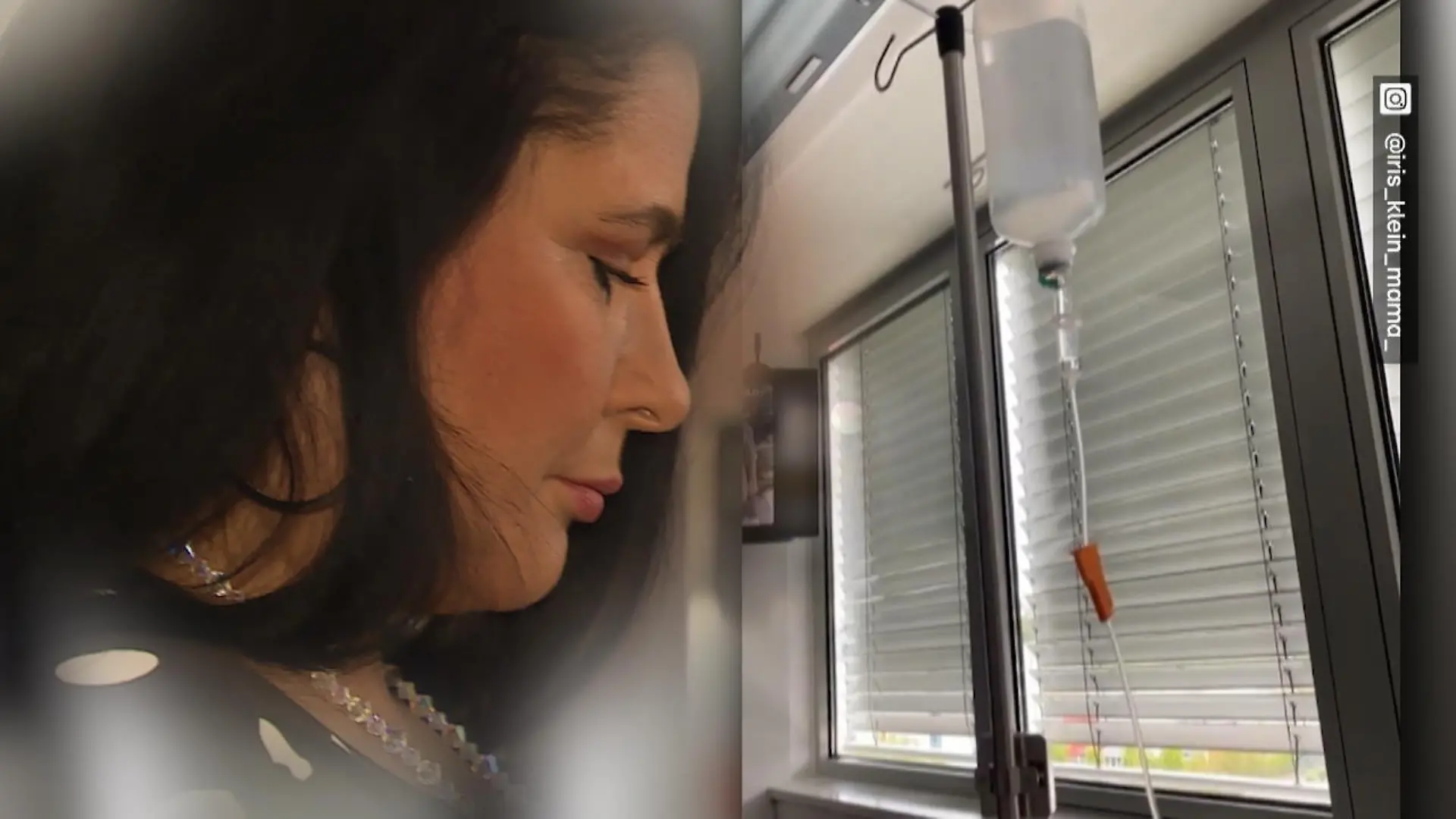 Iris Klein: Diese OP schob sie lange vor sich her Reality-Star fotografiert sich am Tropf hängend