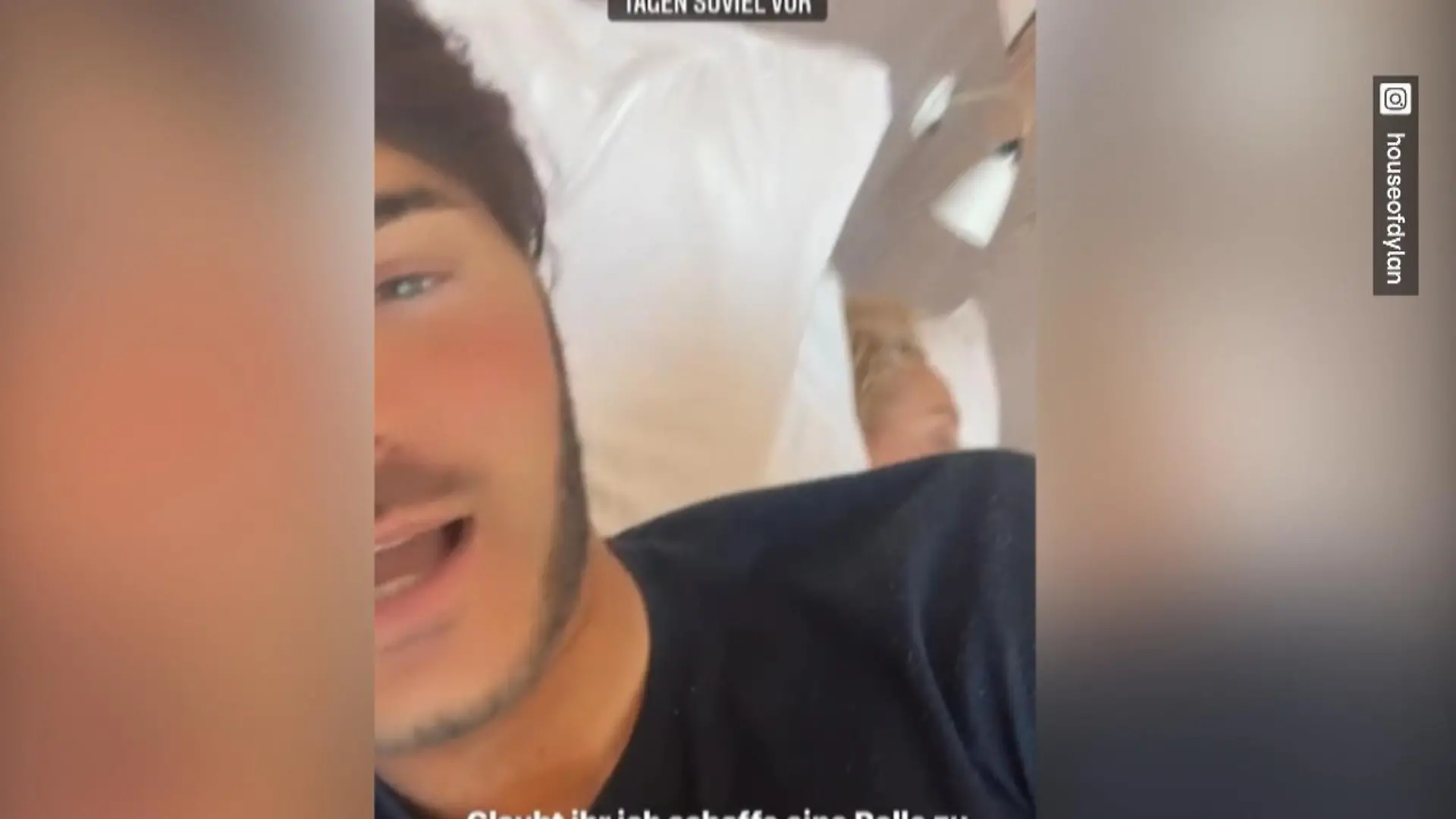 Wer hier wirklich neben Sam Dylan im Bett liegt Ist das Sharon Stone?