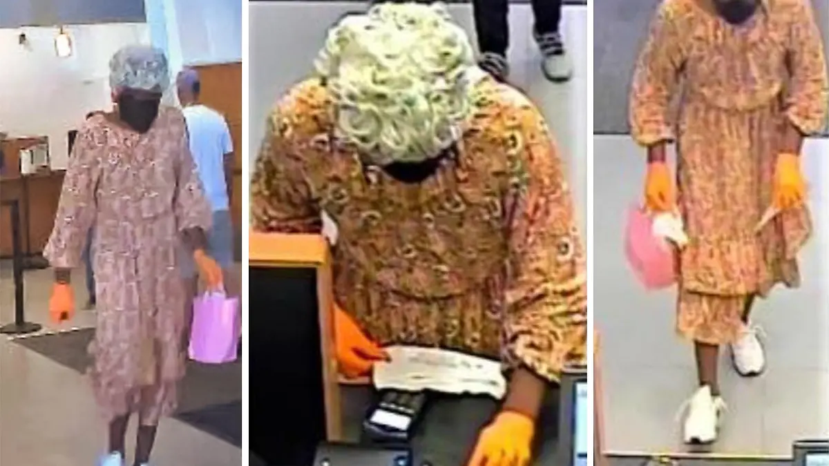 Bankraub als Frau verkleidet Georgia