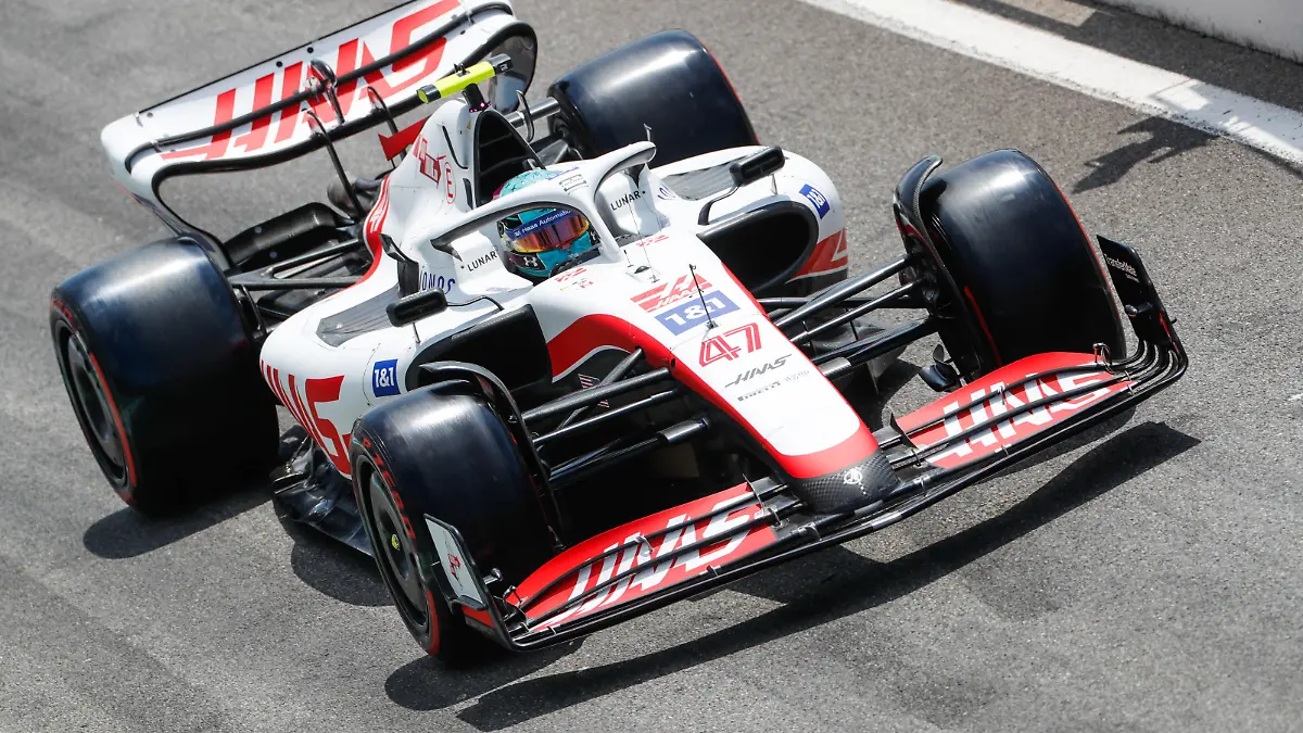 Formula 1 2022: French GP CIRCUIT PAUL RICARD, FRANCE - JULY 23: Mick Schumacher, Haas VF-22 during the French GP at Circuit Paul Ricard on Saturday July 23, 2022 in Le Castellet, France. Photo by Steven Tee / LAT Images Images PUBLICATIONxINxGERxSUIxAUTxHUNxONLY GP2212_112032_2ST8008 