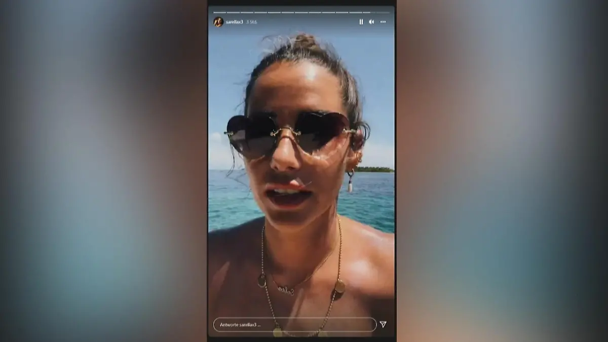 Sarah Engels wird seekrank und bittet Fans um Hilfe Ausgerechnet im Traumurlaub