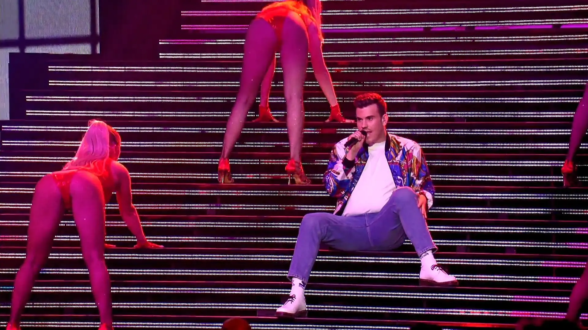 Volle Power bei "Maniac"! Domenico Tarantino gibt alles 1. DSDS-Liveshow 2022