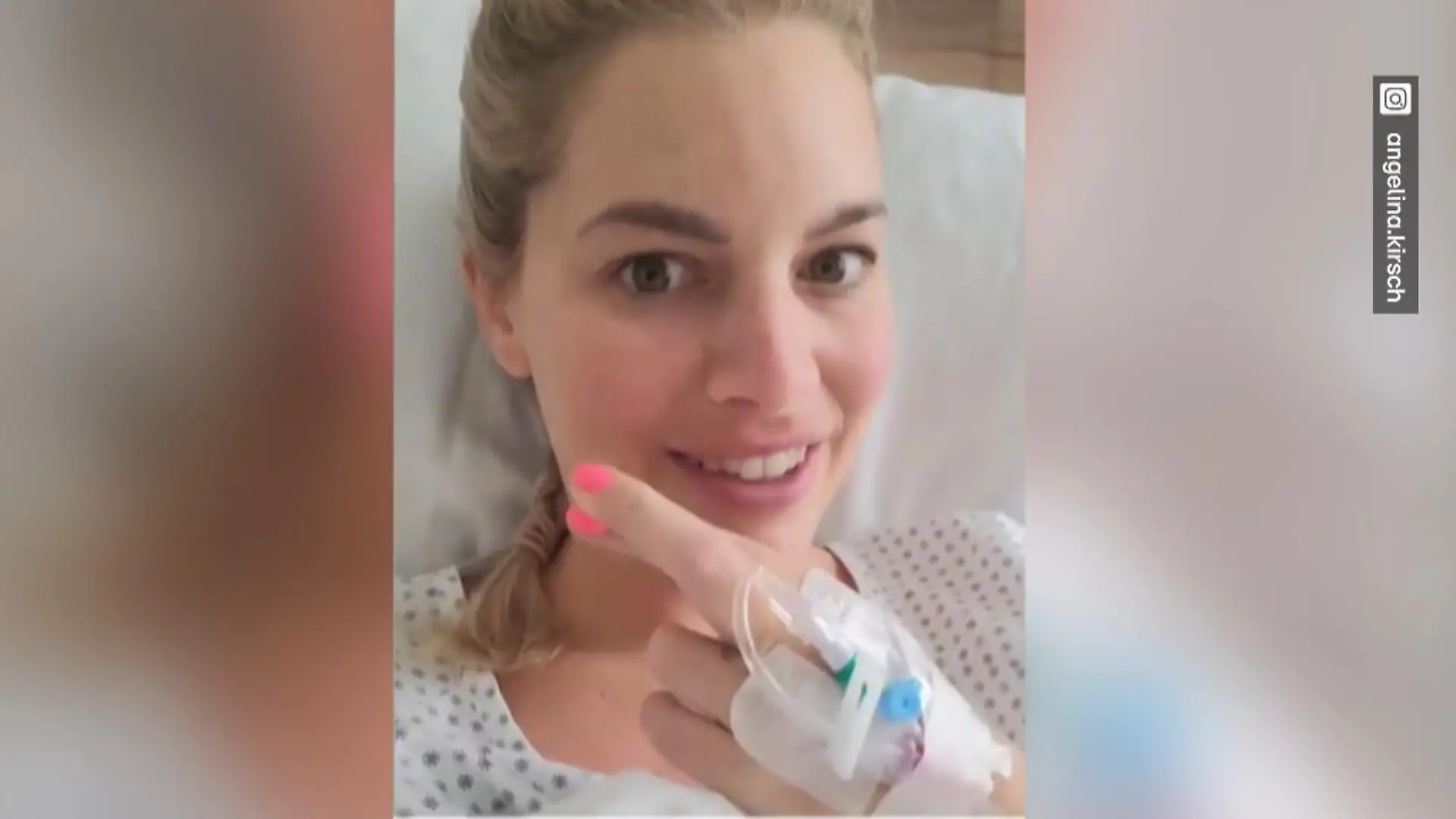 Angelina Kirsch meldet sich aus dem Krankenhaus Geplante Gebärmutter-OP