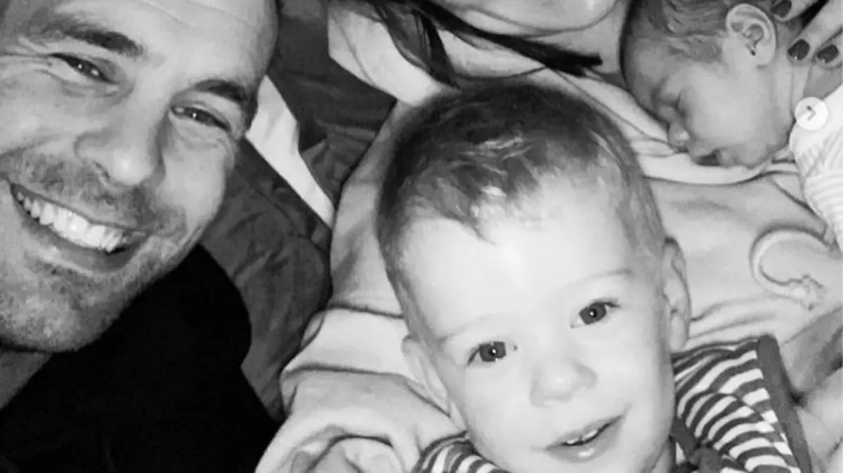 Tommy Spurr, Chloe und die beiden Kinder. Vorne der kleine Rio.