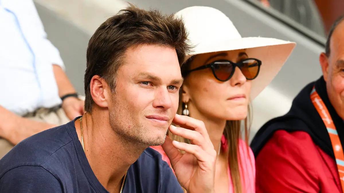 Tom Brady et la Jelena Djokovic TENNIS : Roland Garros 2023 - Finale Messieurs - People - Paris - 11/06/2023 JBAutissier/Panoramic PUBLICATIONxNOTxINxFRAxITAxBEL