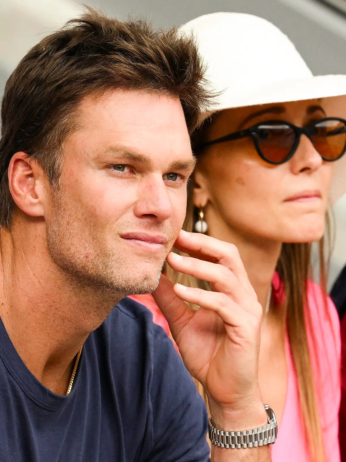 Tom Brady et la Jelena Djokovic TENNIS : Roland Garros 2023 - Finale Messieurs - People - Paris - 11/06/2023 JBAutissier/Panoramic PUBLICATIONxNOTxINxFRAxITAxBEL
