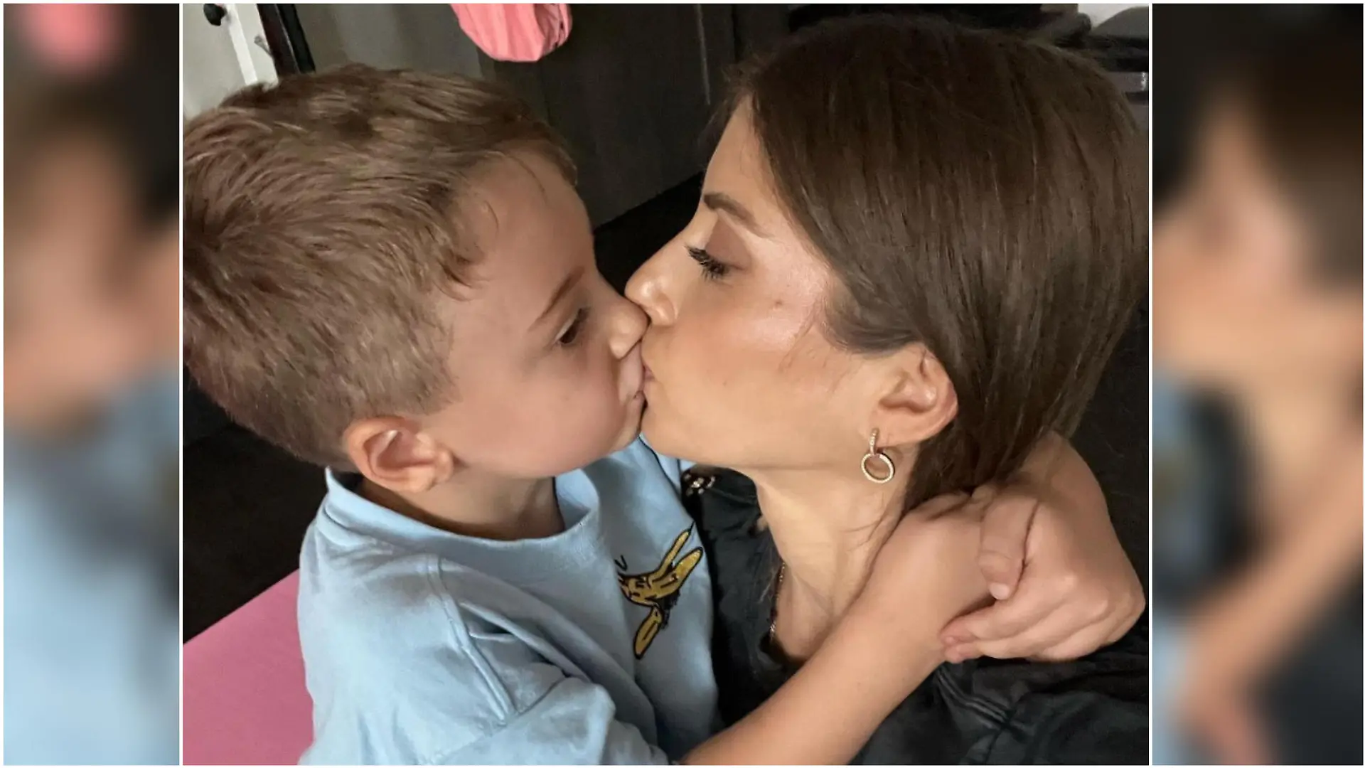 Cathy Hummels und ihr Sohn Ludwig (4)