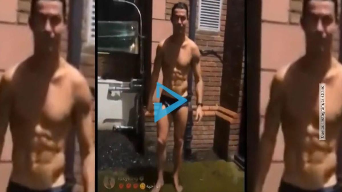 Rekord-Dusche: Cristiano Ronaldo nimmt seine Follower mit unter die Dusche