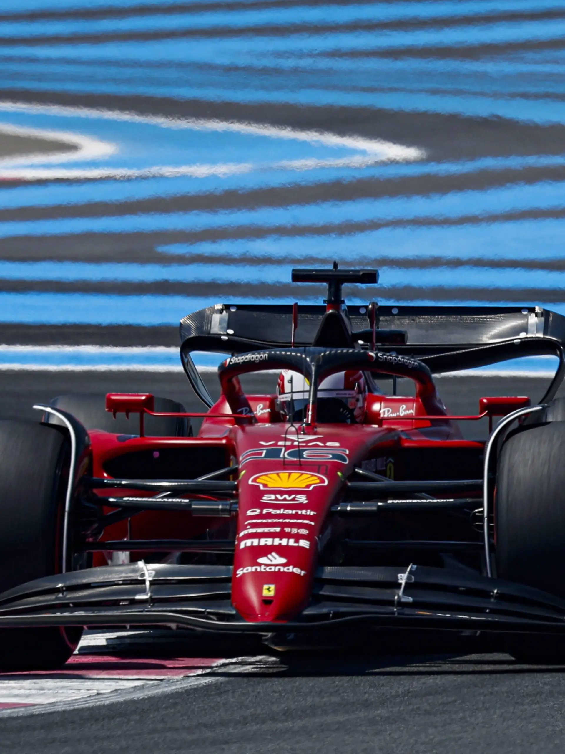  16 LECLERC Charles mco, Scuderia Ferrari F1-75, action during the Formula 1 Lenovo Grand Prix de France, French Grand Prix 2022, 12th round of the 2022 FIA Formula One World Championship, WM, Weltmeisterschaft from July 22 to 24, 2022 on the Circuit Paul Ricard, in Le Castellet, France - F1 - FRENCH GRAND PRIX 2022 DPPI/Panoramic PUBLICATIONxNOTxINxFRAxITAxBEL 00122028__DEL4404.JPG_
