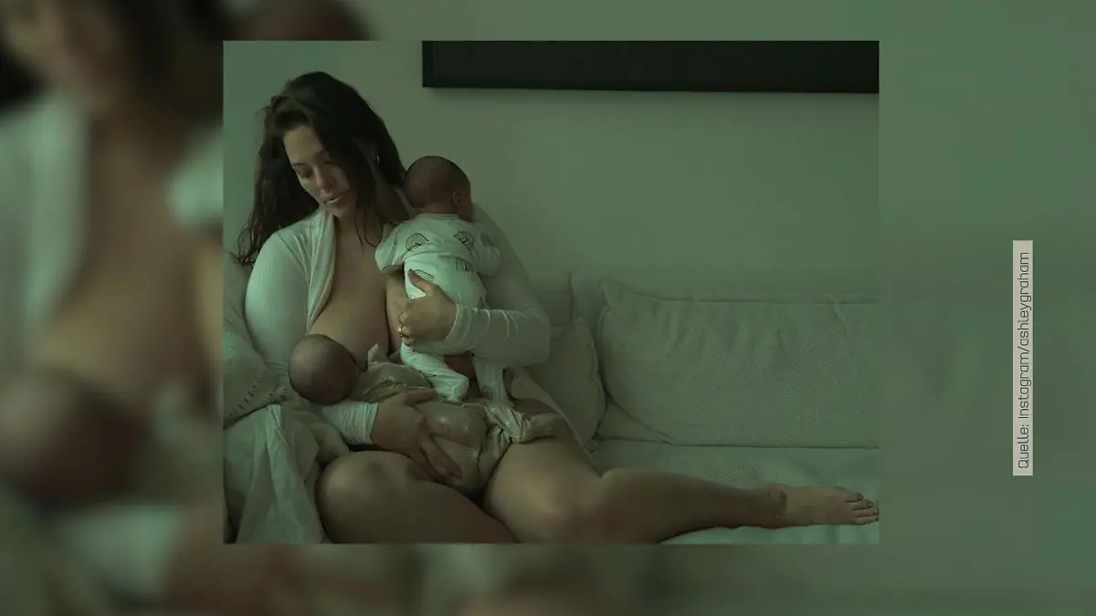 Ashley Graham zeigt ihre Zwillinge So heißen die Jungs