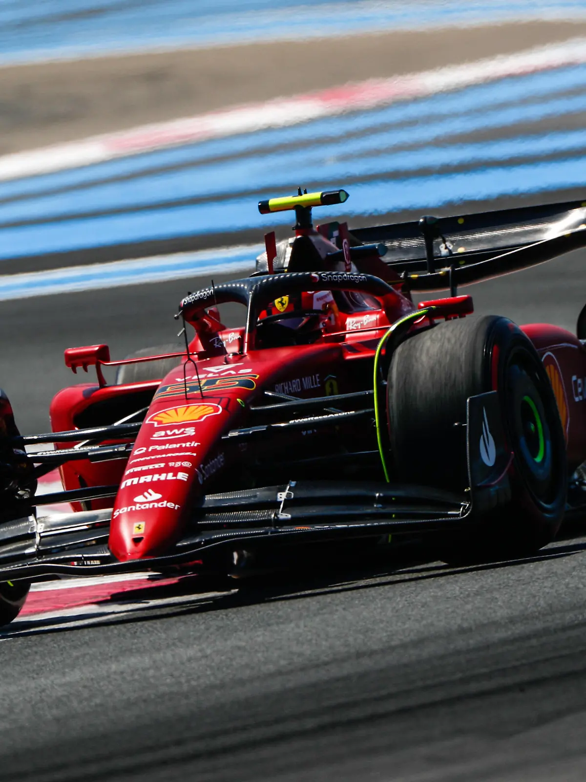 Formula 1 2022: French GP CIRCUIT PAUL RICARD, FRANCE - JULY 22: Carlos Sainz, Ferrari F1-75 during the French GP at Circuit Paul Ricard on Friday July 22, 2022 in Le Castellet, France. Photo by Alastair Staley / LAT Images Images PUBLICATIONxINxGERxSUIxAUTxHUNxONLY GP2212_125735_ALS9103 