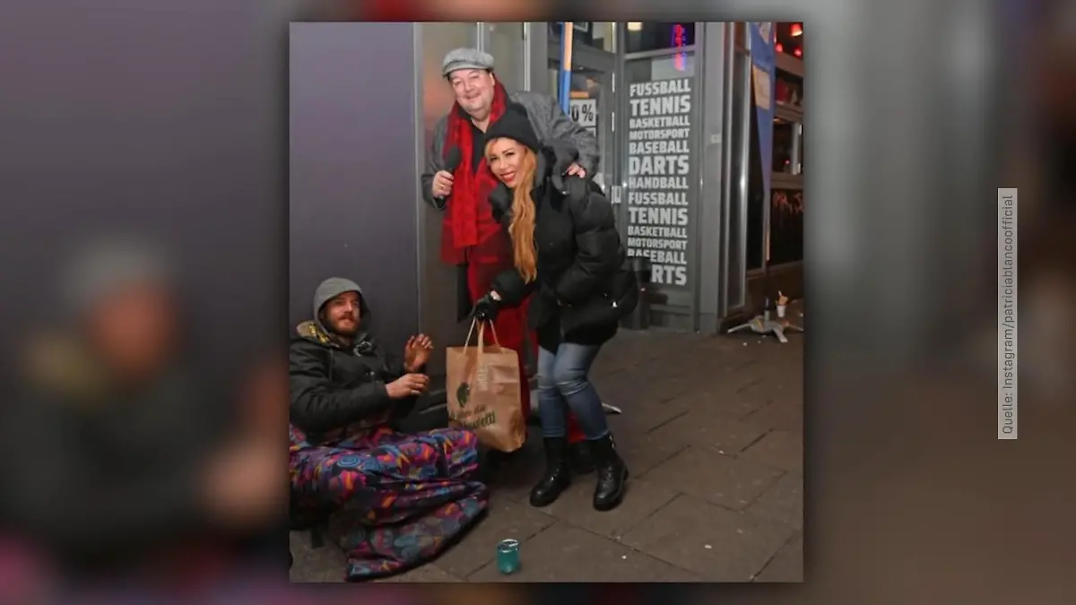 Patricia Blanco muss für dieses Bild Kritk einstecken Obdachlosen-Hilfe geht nach hinten los