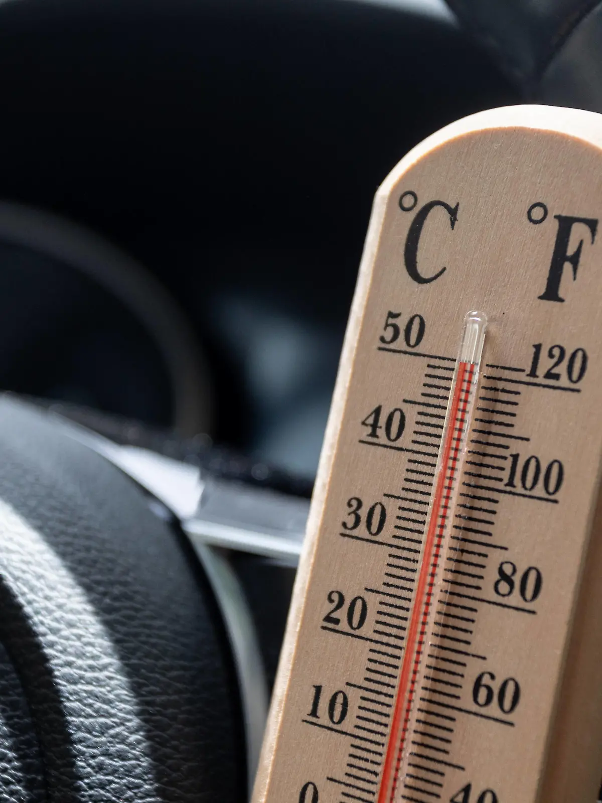  Heat wave in Croatia The thermometer placed in car shows temperatures reading above 100 degrees Fahrenheit 40 C during a heat wave in Zagreb, Croatia on June 21, 2021. DavorxPuklavec/PIXSELL