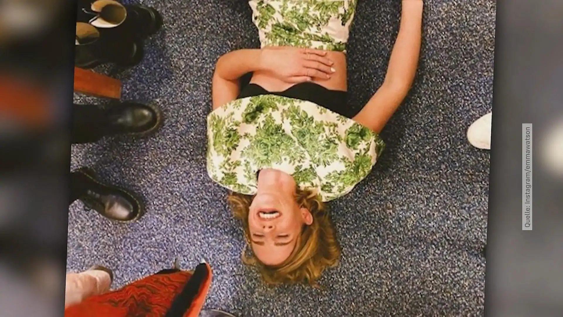 Emma Watson im recycelten Look Cool oder für die Tonne?