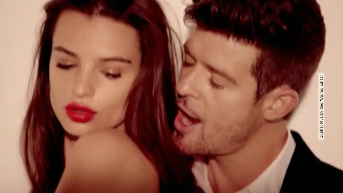 Emily Ratajkowski: Robin Thicke soll sie begrapscht haben Dreh zu "Blurred Lines"