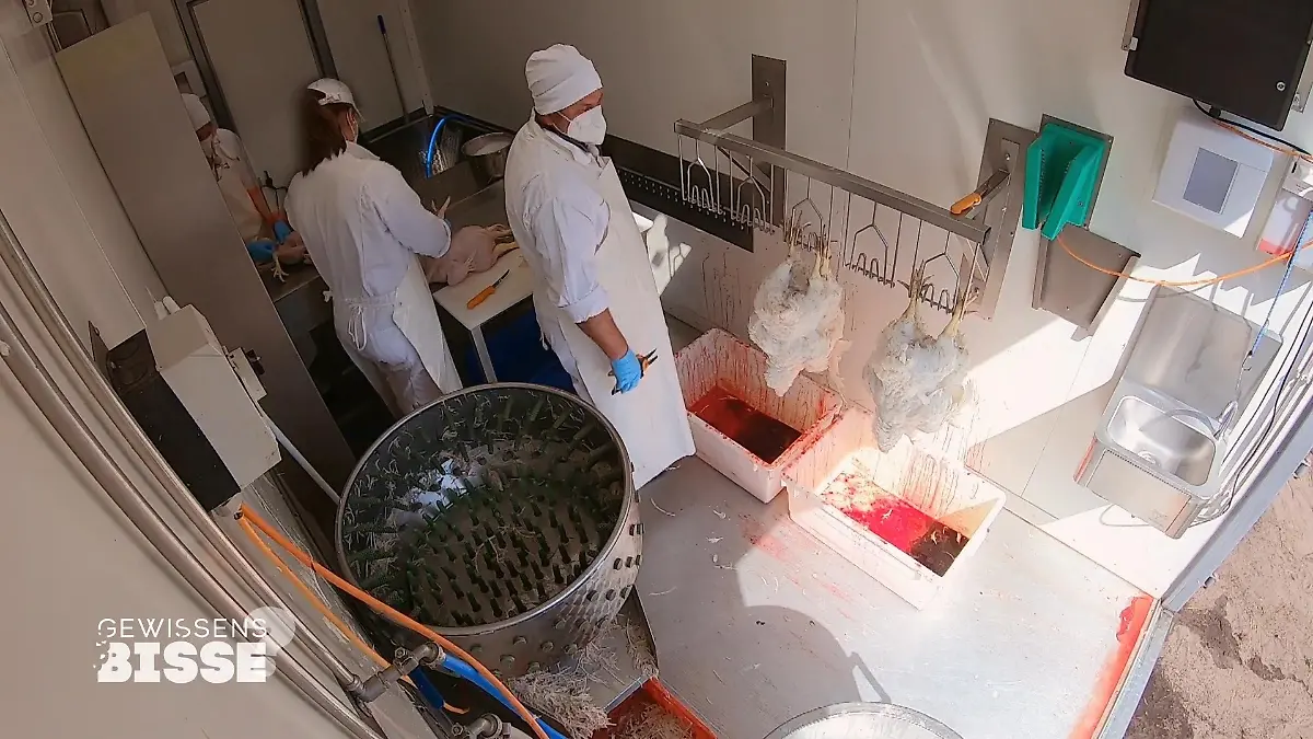 Die Ehmanns müssen mit den Bildern leben, den Eindruck des Hühnerschlachtens