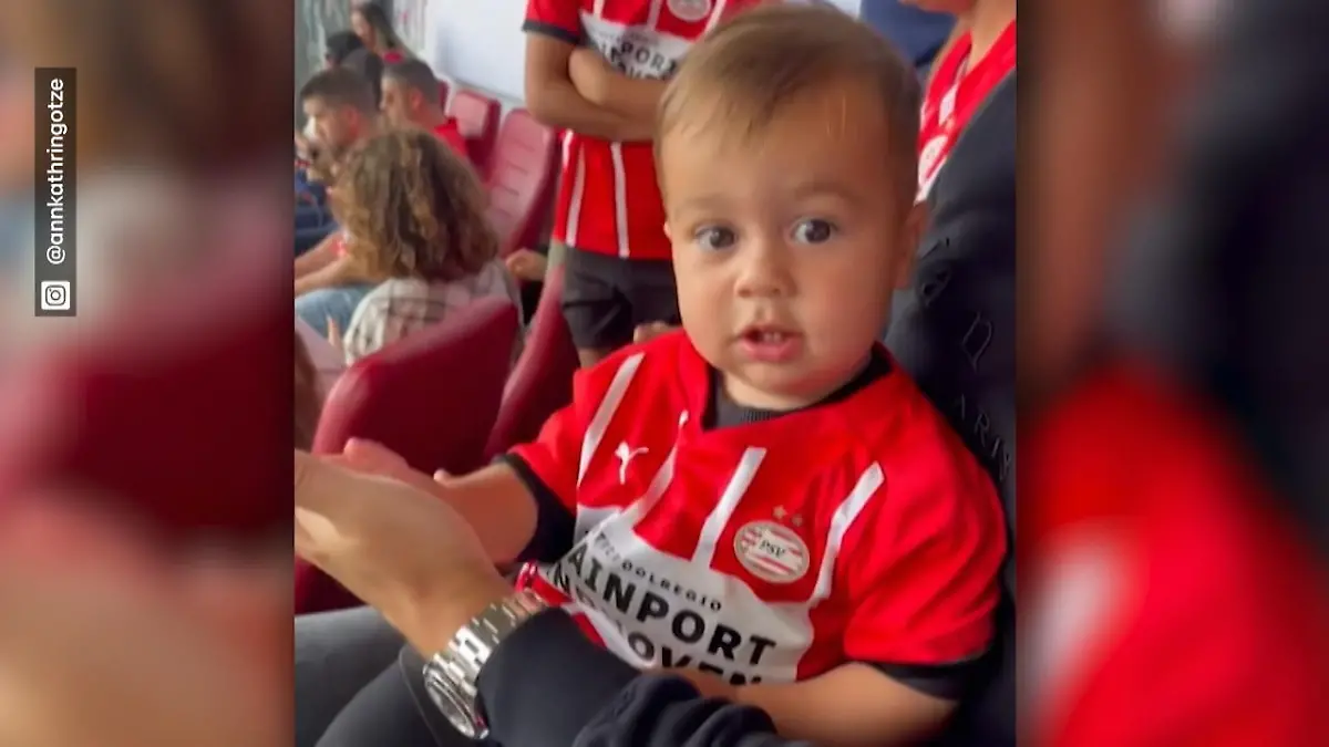 Rome Götze besucht Papa Mario Das erste Mal im Stadion