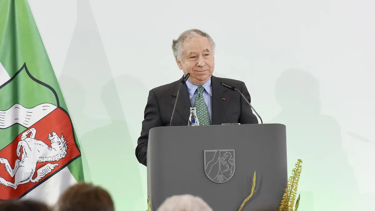 Jean Todt bei der Verleihung des Staatspreis des Landes Nordrhein-Westfalen an Michael Schumacher in der Motorworld in Köln / 200722
*** Former Formula 1 driver Michael Schumacher (not present) is honored with the State Prize of North Rhine-Westphalia, Cologne, Germany, 20 July, 2022 ***