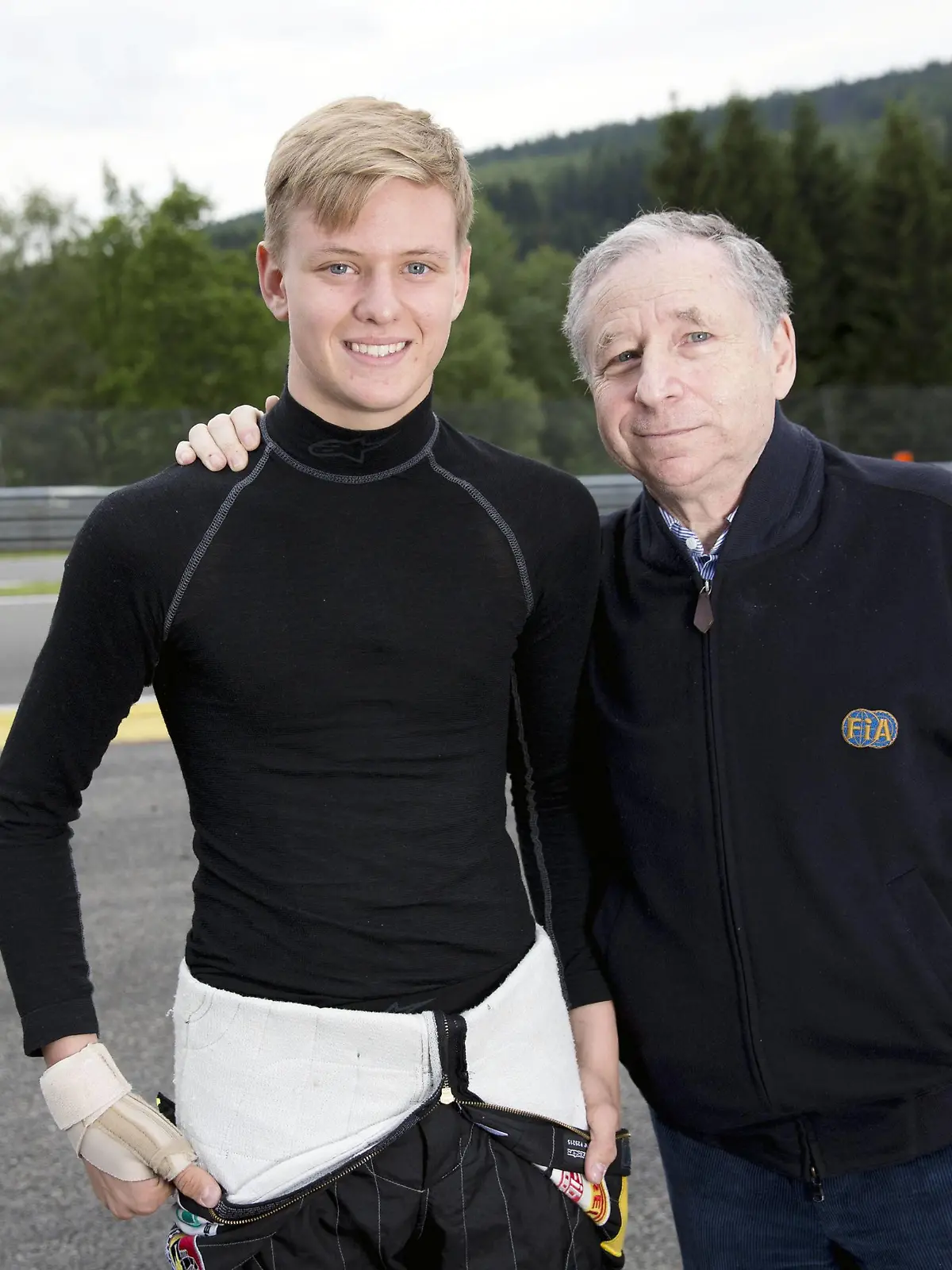 Mick Schumacher (li.) und Jean Todt