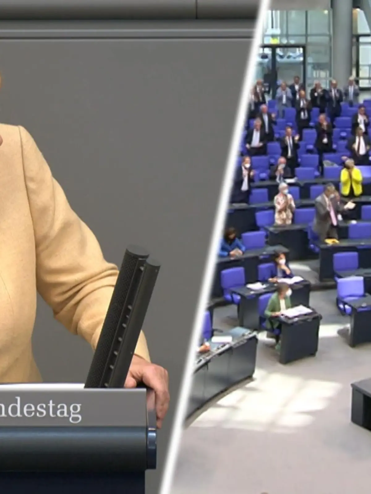 Bild zu: "Merkel attackiert Vizekanzler Scholz"
