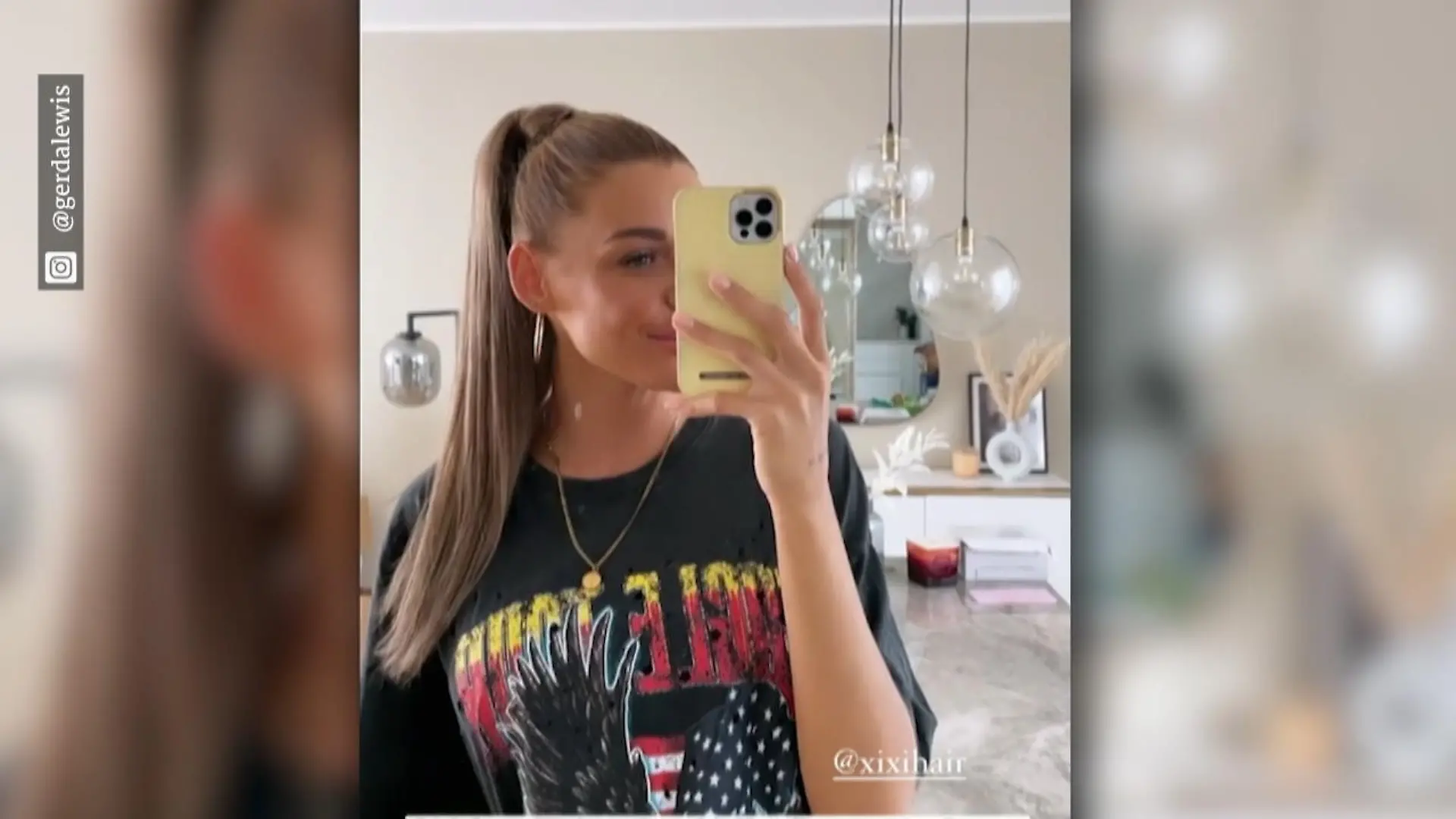 Gerda Lewis hat eine neue Haarpracht Ungefärbter Farbwechsel