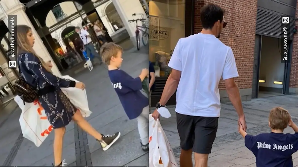 Cathy und Mats Hummels mit Ludwig unterwegs Große Shopping-Tour