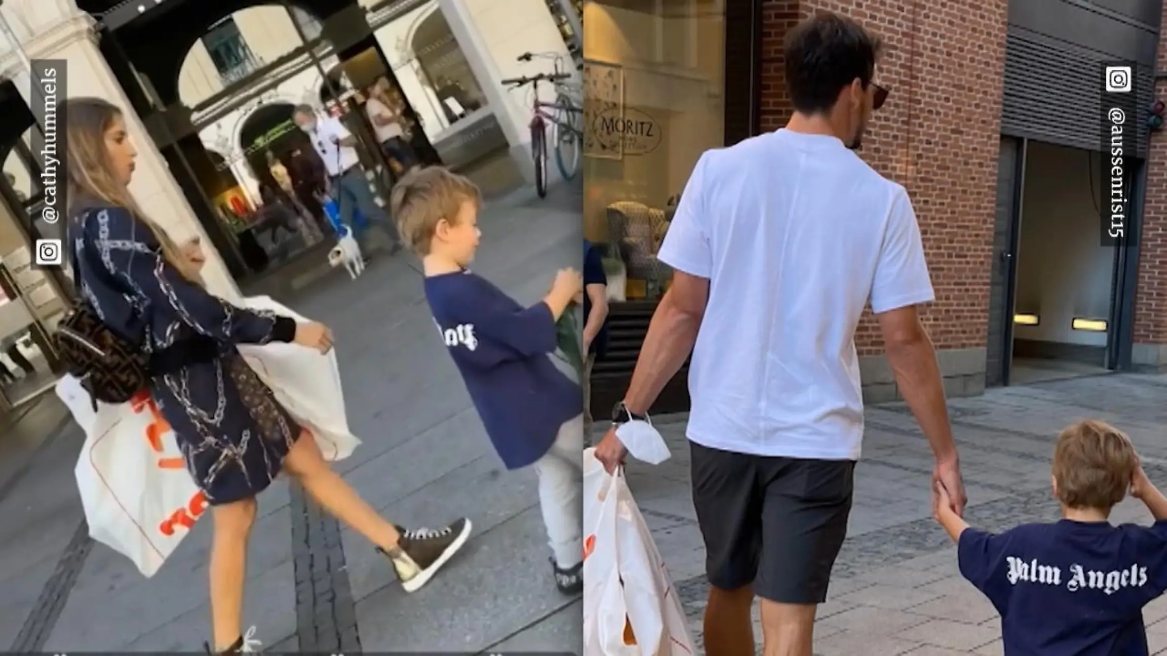 Cathy und Mats Hummels mit Ludwig unterwegs Große Shopping-Tour