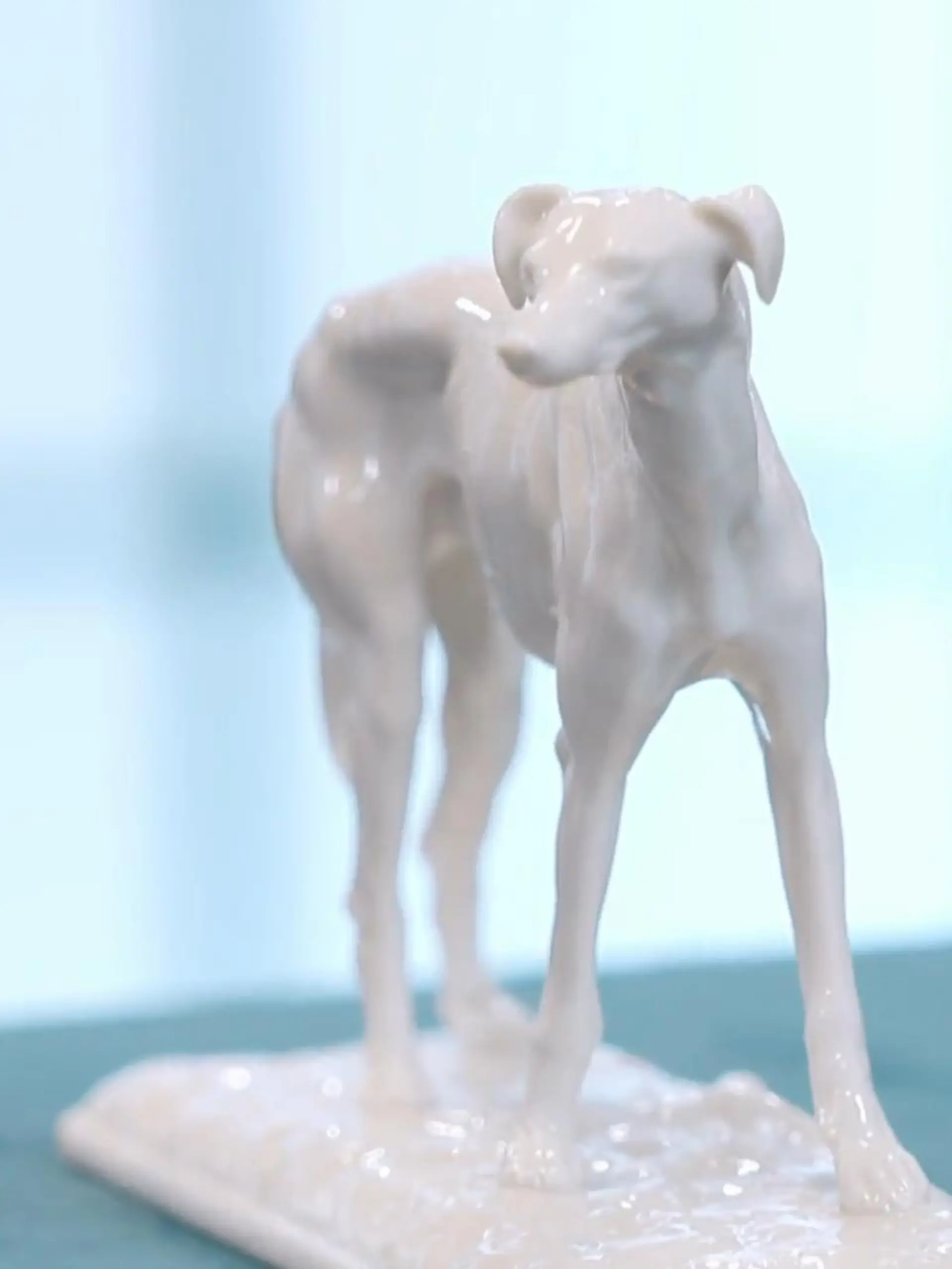 Bild zu: "Ein wunderschöner Nymphenburg-Windhund aus Porzellan"